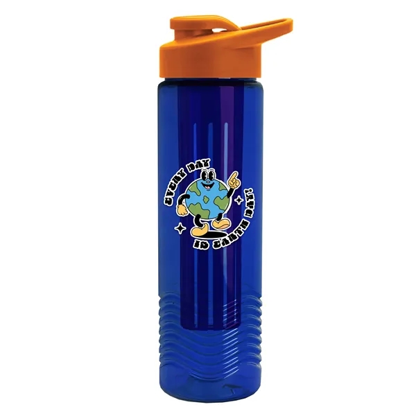 Wave 24 oz. Slim Cylinder Wave Design with Drink thru lid... from ASI 40480 Koozie Group