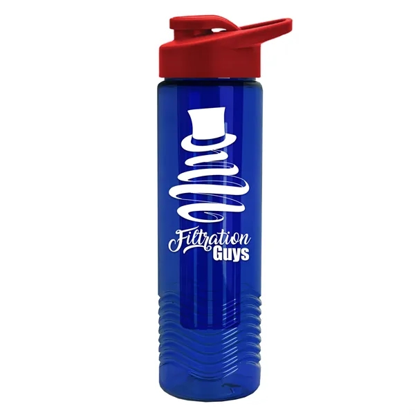 Wave 24 oz. Slim Cylinder Wave Design with Drink thru lid... from ASI 40480 Koozie Group