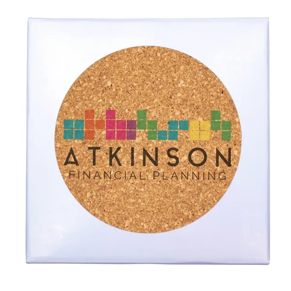 Deluxe Cork Coaster, Pack of 4, Full Color Digital... from ASI 30270 Aakron Line