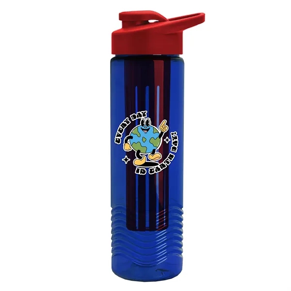 Wave 24 oz. Slim Cylinder Wave Design with Drink thru lid... from ASI 40480 Koozie Group