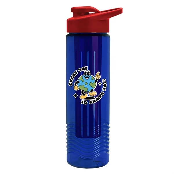 Wave 24 oz. Slim Cylinder Wave Design with Drink thru lid... from ASI 40480 Koozie Group