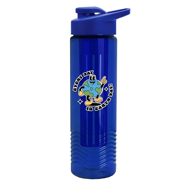 Wave 24 oz. Slim Cylinder Wave Design with Drink thru lid... from ASI 40480 Koozie Group