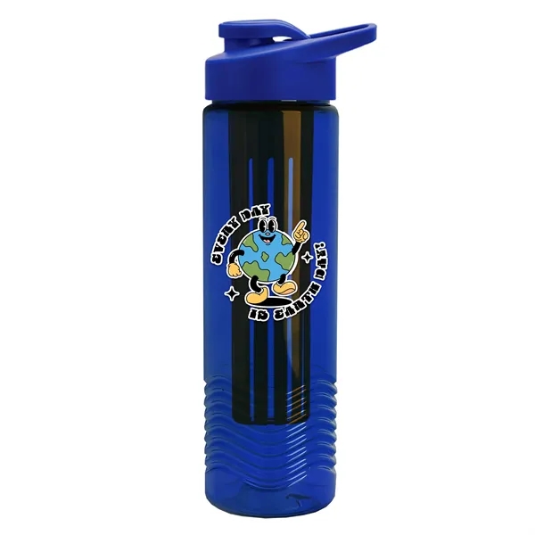 Wave 24 oz. Slim Cylinder Wave Design with Drink thru lid... from ASI 40480 Koozie Group
