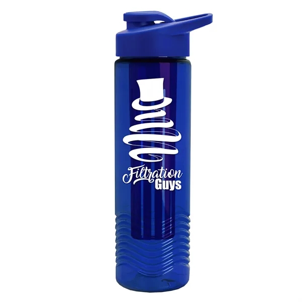 Wave 24 oz. Slim Cylinder Wave Design with Drink thru lid... from ASI 40480 Koozie Group