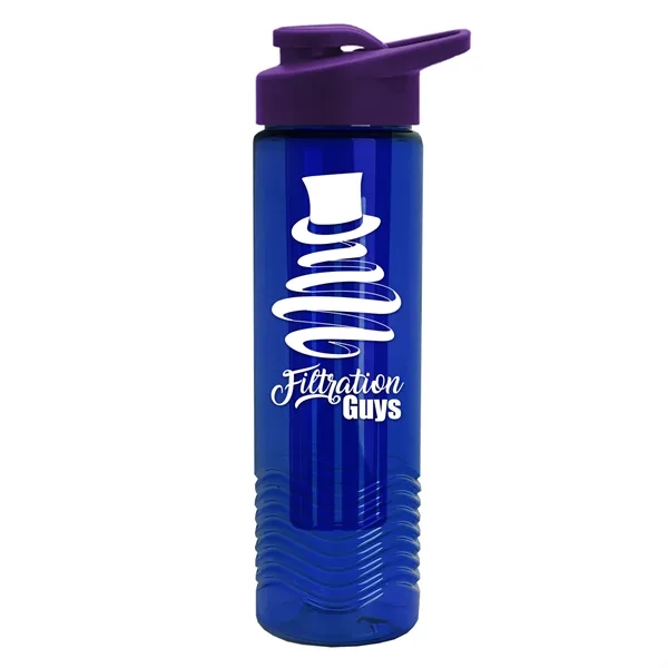 Wave 24 oz. Slim Cylinder Wave Design with Drink thru lid... from ASI 40480 Koozie Group