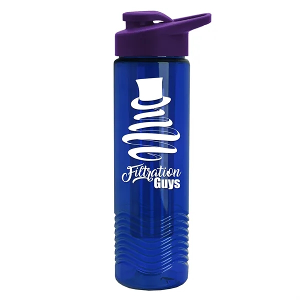 Wave 24 oz. Slim Cylinder Wave Design with Drink thru lid... from ASI 40480 Koozie Group