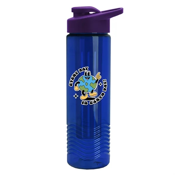 Wave 24 oz. Slim Cylinder Wave Design with Drink thru lid... from ASI 40480 Koozie Group