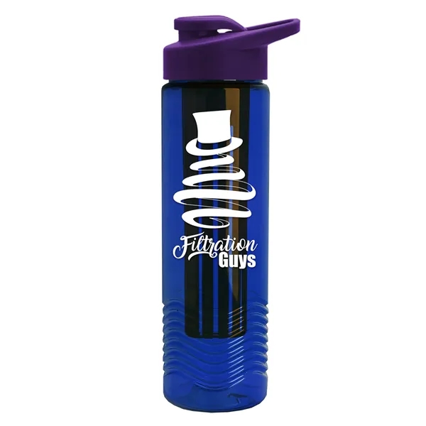 Wave 24 oz. Slim Cylinder Wave Design with Drink thru lid... from ASI 40480 Koozie Group