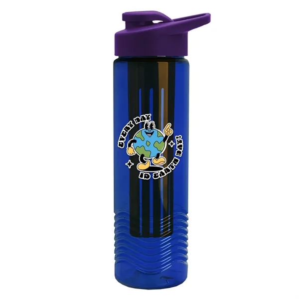 Wave 24 oz. Slim Cylinder Wave Design with Drink thru lid... from ASI 40480 Koozie Group