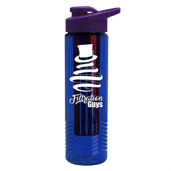 Wave 24 oz. Slim Cylinder Wave Design with Drink thru lid... from ASI 40480 Koozie Group