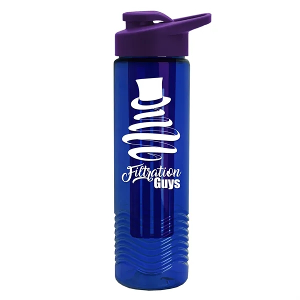 Wave 24 oz. Slim Cylinder Wave Design with Drink thru lid... from ASI 40480 Koozie Group