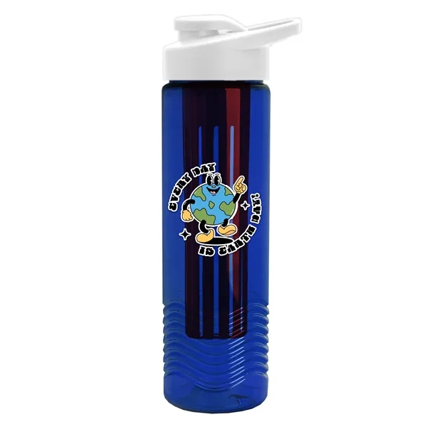 Wave 24 oz. Slim Cylinder Wave Design with Drink thru lid... from ASI 40480 Koozie Group