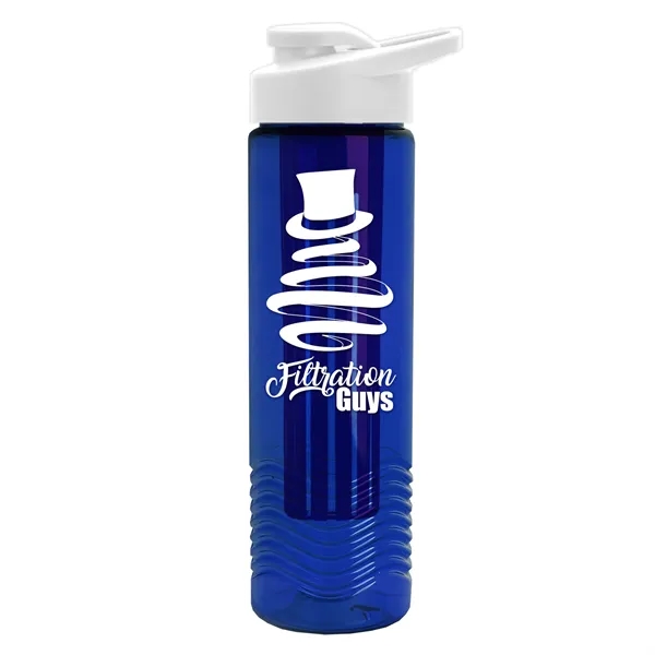 Wave 24 oz. Slim Cylinder Wave Design with Drink thru lid... from ASI 40480 Koozie Group