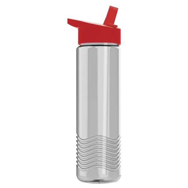 New Slim Cylinder Wave Design 24 Oz Wave Bottle With Flip... from ASI 40480 Koozie Group