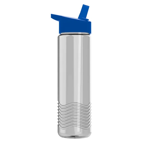 New Slim Cylinder Wave Design 24 Oz Wave Bottle With Flip... from ASI 40480 Koozie Group