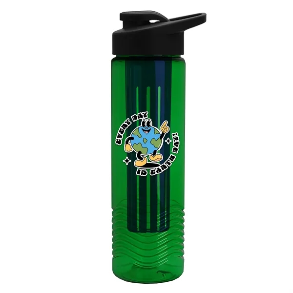 Wave 24 oz. Slim Cylinder Wave Design with Drink thru lid... from ASI 40480 Koozie Group