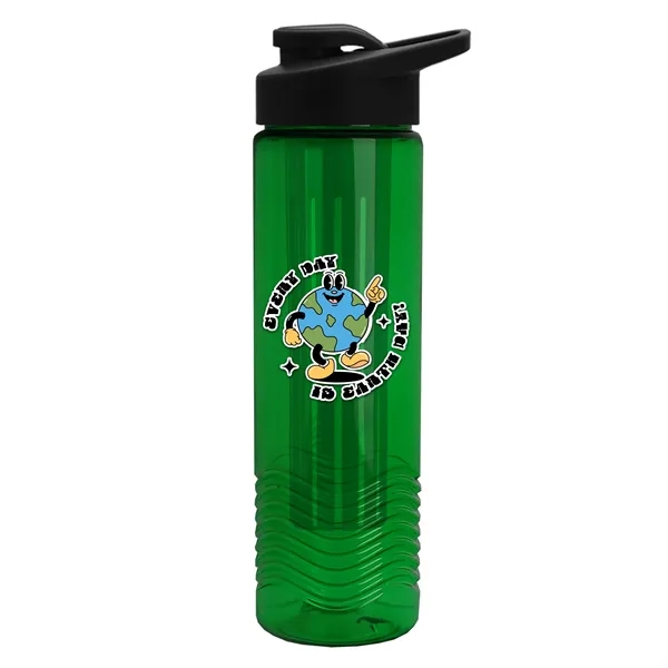 Wave 24 oz. Slim Cylinder Wave Design with Drink thru lid... from ASI 40480 Koozie Group