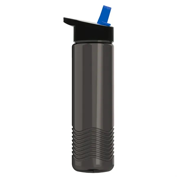 New Slim Cylinder Wave Design 24 Oz Wave Bottle With Flip... from ASI 40480 Koozie Group