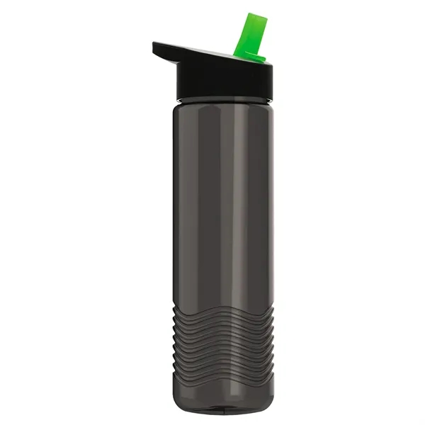 New Slim Cylinder Wave Design 24 Oz Wave Bottle With Flip... from ASI 40480 Koozie Group