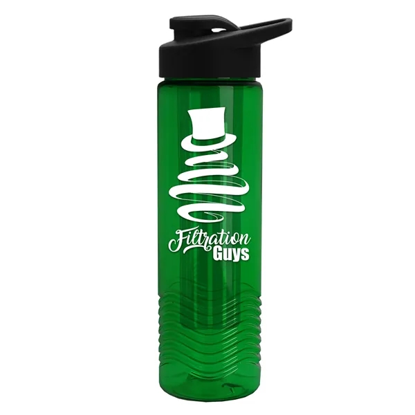 Wave 24 oz. Slim Cylinder Wave Design with Drink thru lid... from ASI 40480 Koozie Group