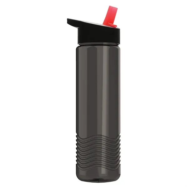 New Slim Cylinder Wave Design 24 Oz Wave Bottle With Flip... from ASI 40480 Koozie Group