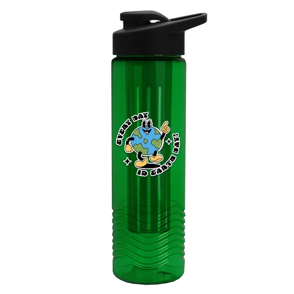 Wave 24 oz. Slim Cylinder Wave Design with Drink thru lid... from ASI 40480 Koozie Group