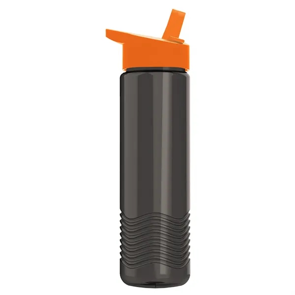 New Slim Cylinder Wave Design 24 Oz Wave Bottle With Flip... from ASI 40480 Koozie Group