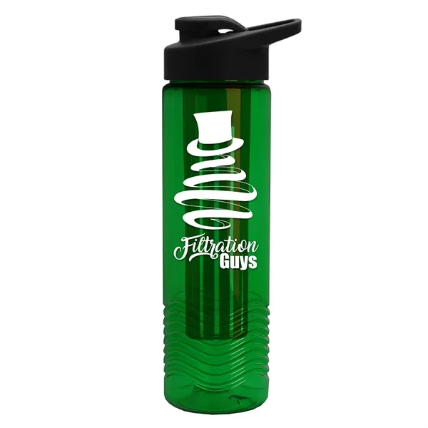 Wave 24 oz. Slim Cylinder Wave Design with Drink thru lid... from ASI 40480 Koozie Group