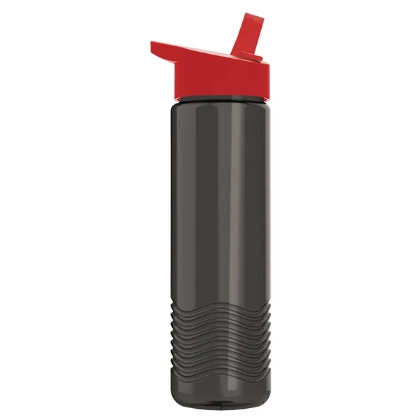 New Slim Cylinder Wave Design 24 Oz Wave Bottle With Flip... from ASI 40480 Koozie Group