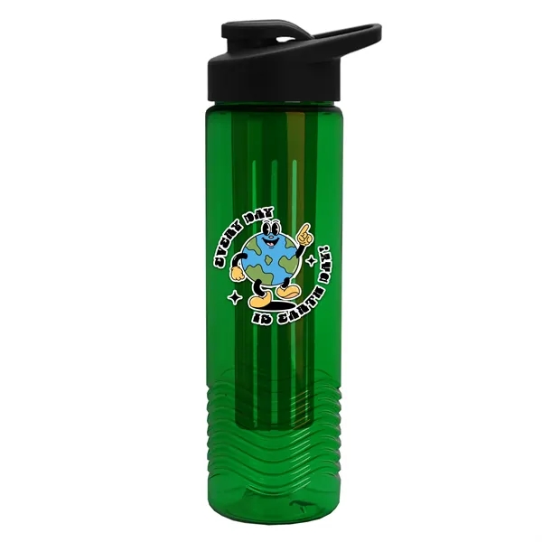 Wave 24 oz. Slim Cylinder Wave Design with Drink thru lid... from ASI 40480 Koozie Group