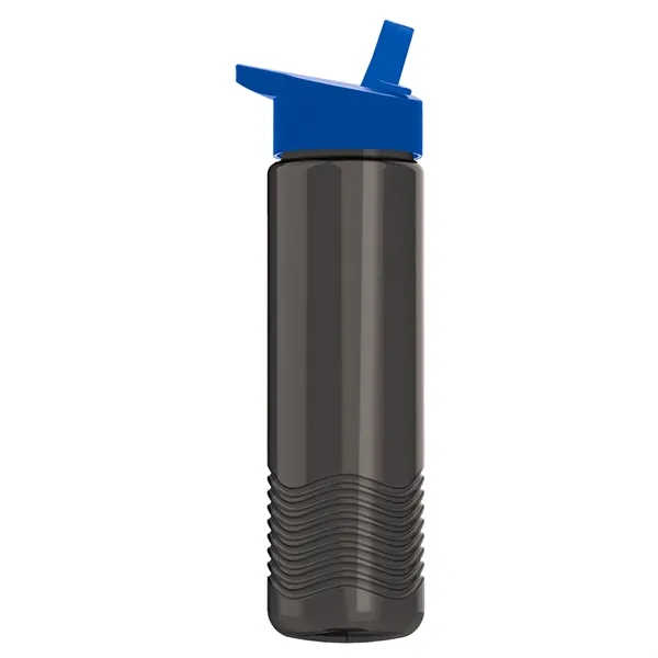 New Slim Cylinder Wave Design 24 Oz Wave Bottle With Flip... from ASI 40480 Koozie Group