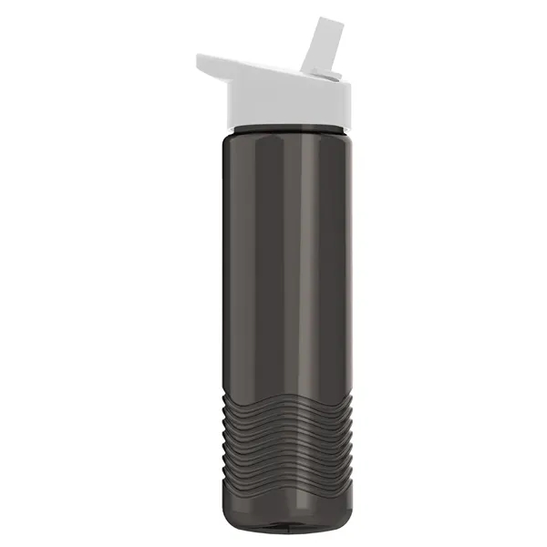 New Slim Cylinder Wave Design 24 Oz Wave Bottle With Flip... from ASI 40480 Koozie Group
