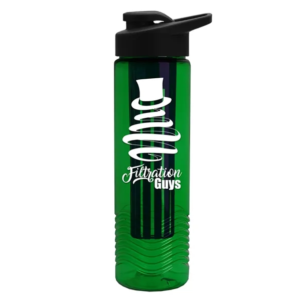 Wave 24 oz. Slim Cylinder Wave Design with Drink thru lid... from ASI 40480 Koozie Group