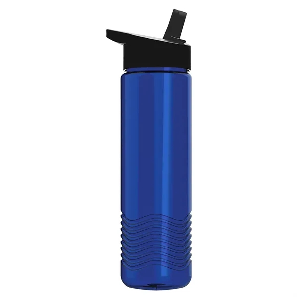 New Slim Cylinder Wave Design 24 Oz Wave Bottle With Flip... from ASI 40480 Koozie Group