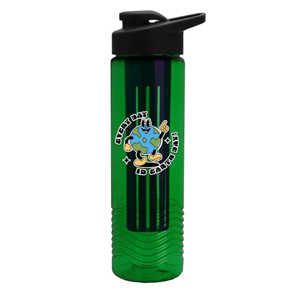 Wave 24 oz. Slim Cylinder Wave Design with Drink thru lid... from ASI 40480 Koozie Group