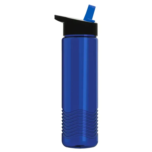 New Slim Cylinder Wave Design 24 Oz Wave Bottle With Flip... from ASI 40480 Koozie Group