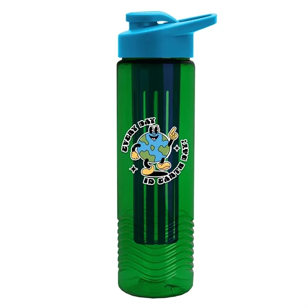 Wave 24 oz. Slim Cylinder Wave Design with Drink thru lid... from ASI 40480 Koozie Group