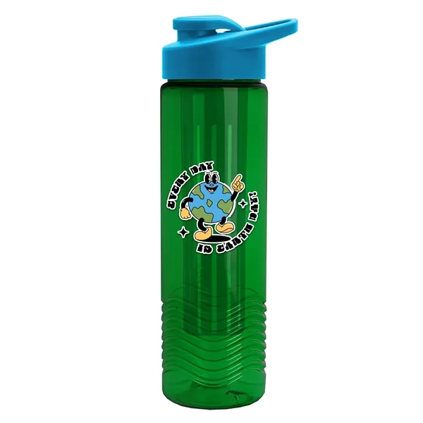 Wave 24 oz. Slim Cylinder Wave Design with Drink thru lid... from ASI 40480 Koozie Group