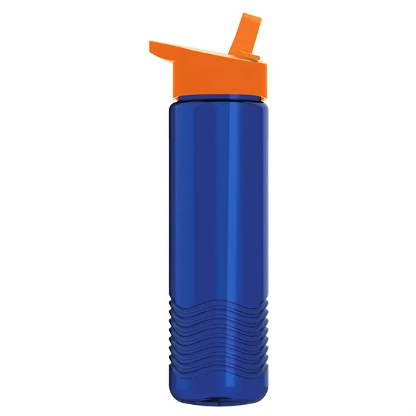 New Slim Cylinder Wave Design 24 Oz Wave Bottle With Flip... from ASI 40480 Koozie Group
