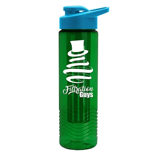 Wave 24 oz. Slim Cylinder Wave Design with Drink thru lid... from ASI 40480 Koozie Group