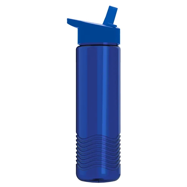 New Slim Cylinder Wave Design 24 Oz Wave Bottle With Flip... from ASI 40480 Koozie Group
