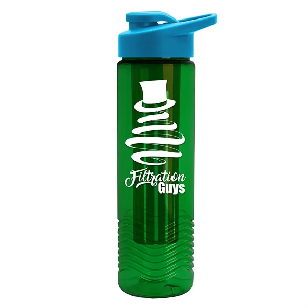 Wave 24 oz. Slim Cylinder Wave Design with Drink thru lid... from ASI 40480 Koozie Group