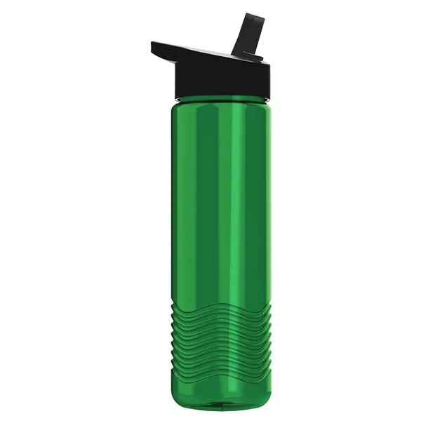New Slim Cylinder Wave Design 24 Oz Wave Bottle With Flip... from ASI 40480 Koozie Group