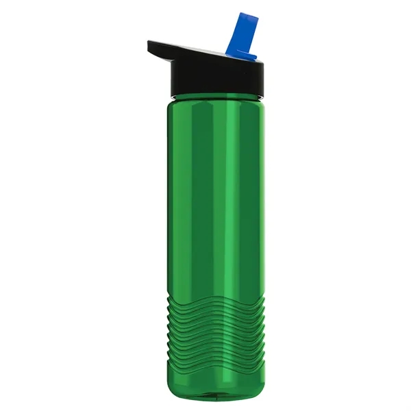 New Slim Cylinder Wave Design 24 Oz Wave Bottle With Flip... from ASI 40480 Koozie Group