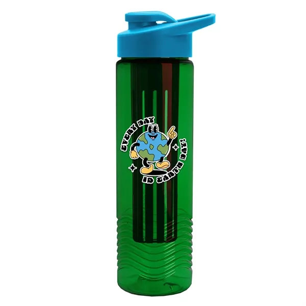 Wave 24 oz. Slim Cylinder Wave Design with Drink thru lid... from ASI 40480 Koozie Group
