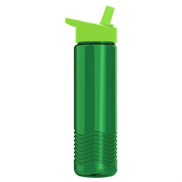 New Slim Cylinder Wave Design 24 Oz Wave Bottle With Flip... from ASI 40480 Koozie Group