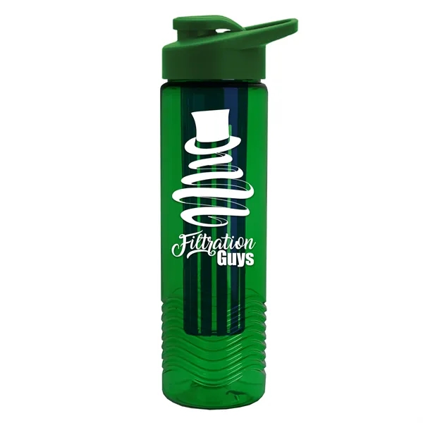 Wave 24 oz. Slim Cylinder Wave Design with Drink thru lid... from ASI 40480 Koozie Group