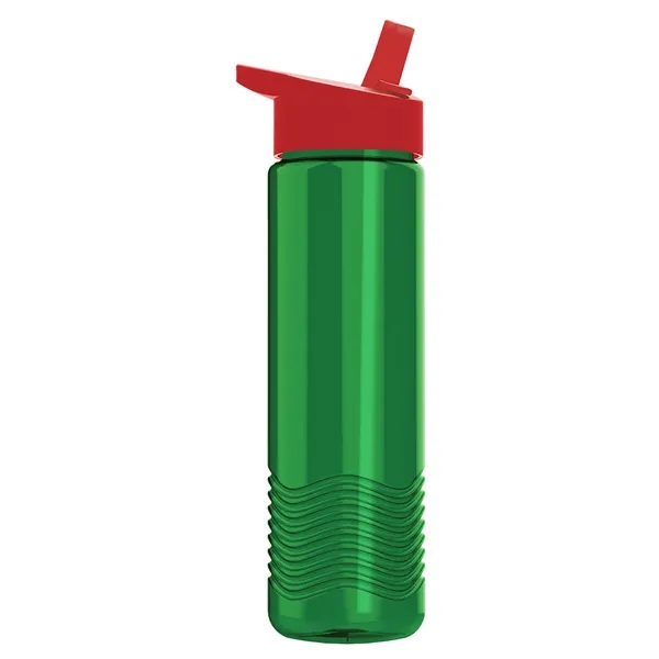 New Slim Cylinder Wave Design 24 Oz Wave Bottle With Flip... from ASI 40480 Koozie Group