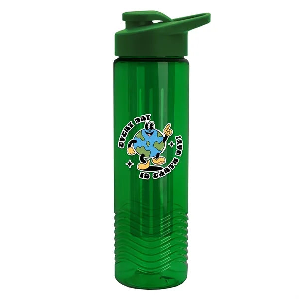 Wave 24 oz. Slim Cylinder Wave Design with Drink thru lid... from ASI 40480 Koozie Group
