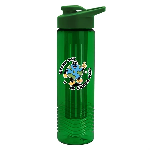 Wave 24 oz. Slim Cylinder Wave Design with Drink thru lid... from ASI 40480 Koozie Group